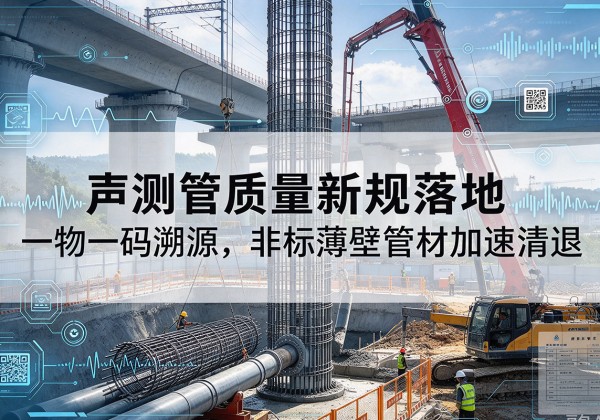 长治声测管质量新规落地，一物一码溯源，非标薄壁管材加速清退