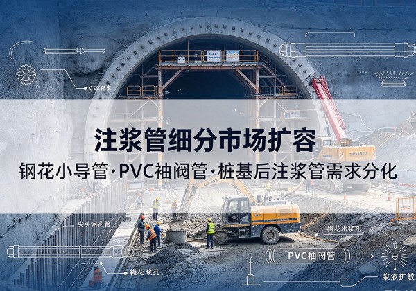 长治注浆管细分市场扩容，隧道钢花小导管、PVC 袖阀管、桩基后注浆管需求分化